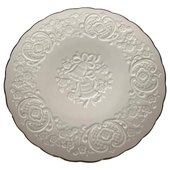 Lenox Other - Lenox Wedding Promises Marriage Plate 12.5” Fine Bone China Embossed Bell Flower